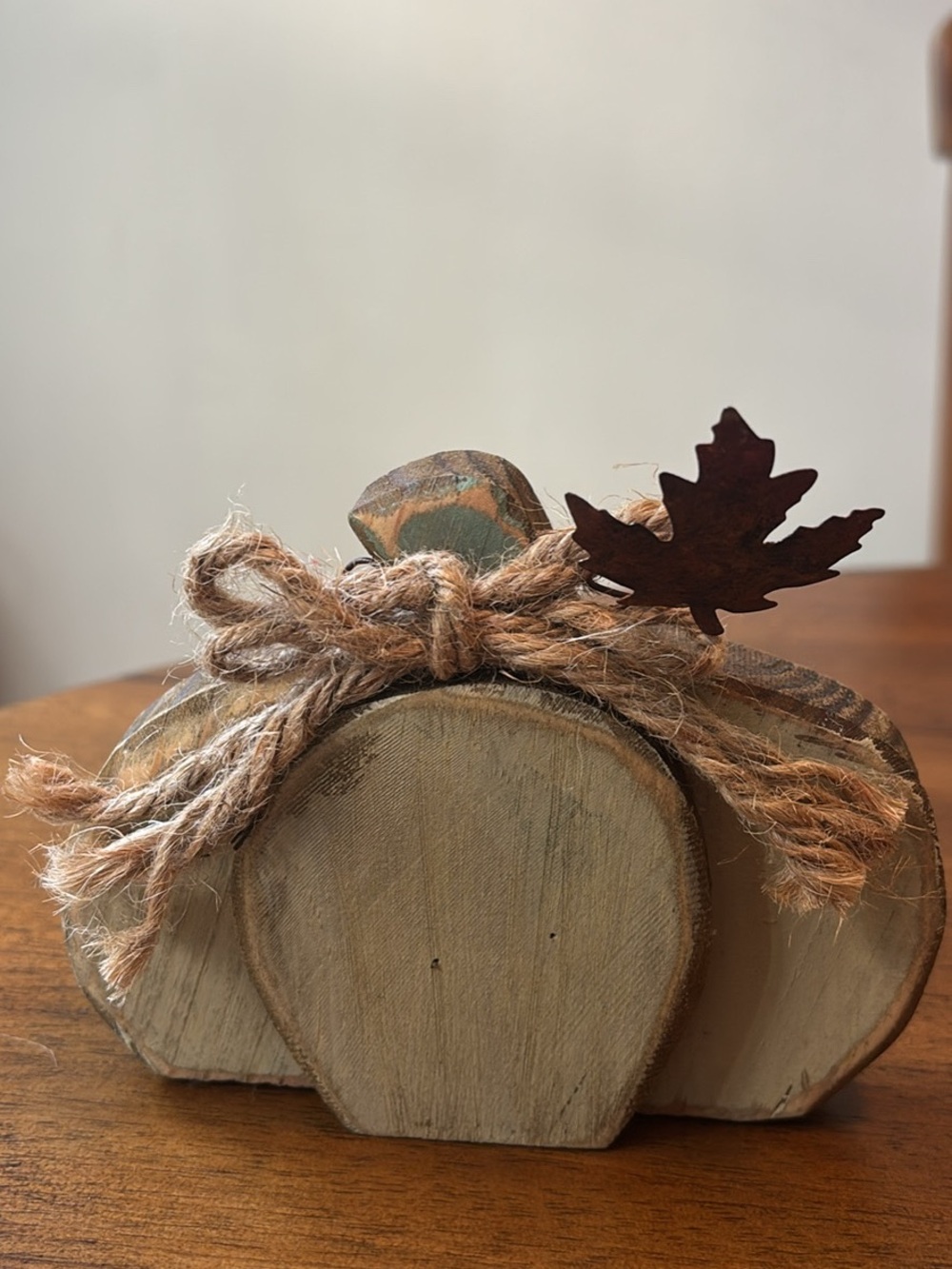 Handcrafted Rustic Wooden Pumpkin Décor